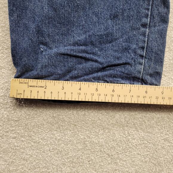 Vintage Wrangler Carpenter Jeans Light Distress Blue Men's Size 32x32 - Picture 6 of 9